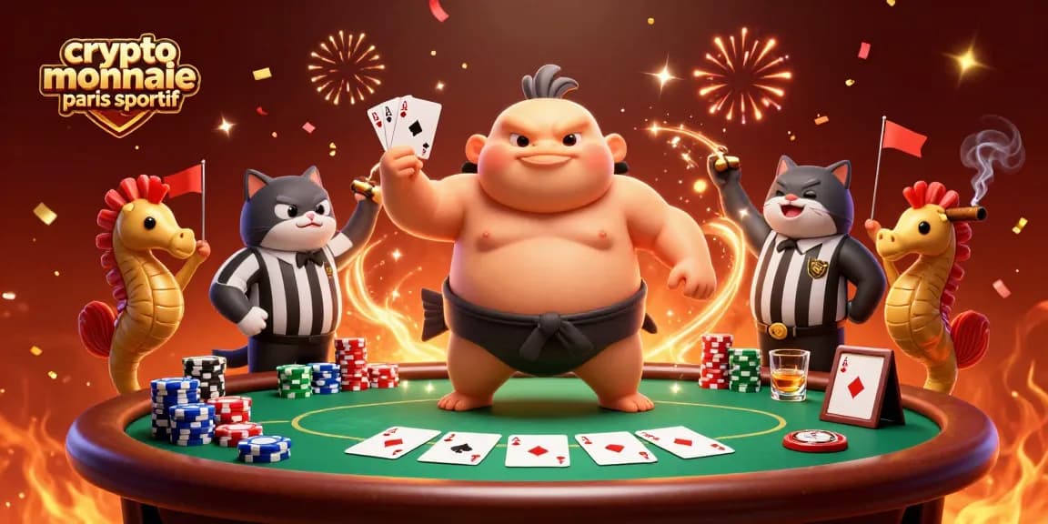 Pariez sur les paris sportifs en crypto-monnaie avec des personnages amusants au casino sous-marin.