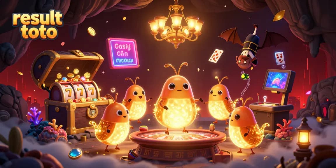 Experience thrilling gaming with result toto in this vibrant underwater casino scene.
