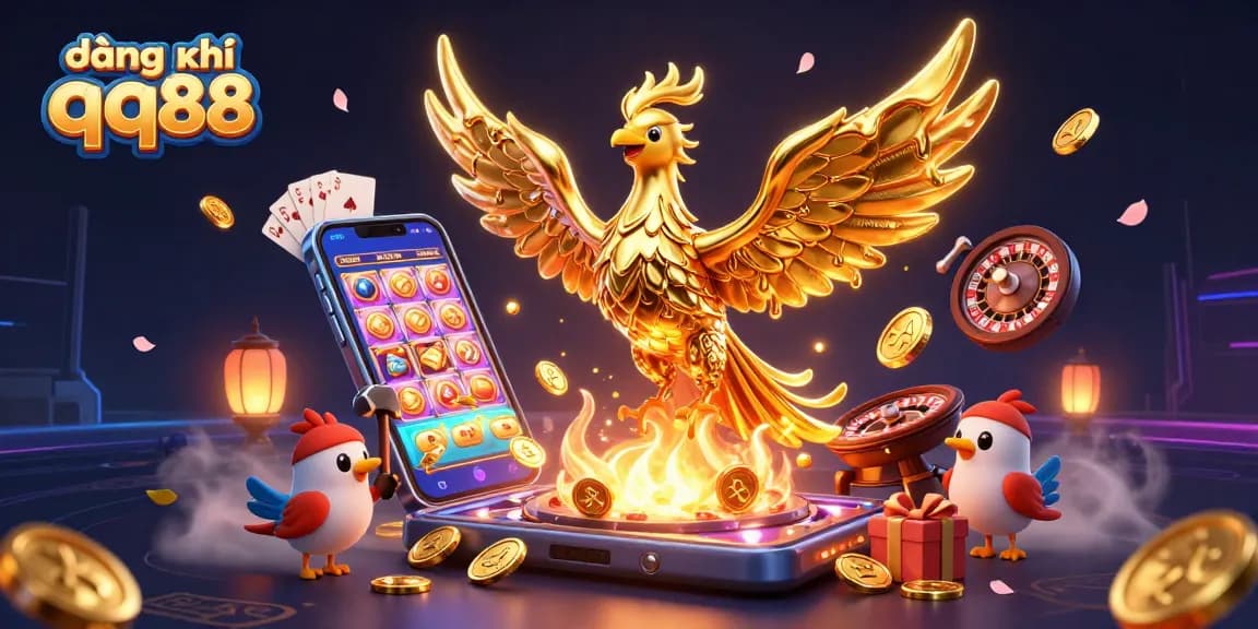 Join the excitement of đăng ký qq88 with captivating visuals of golden gaming elements.
