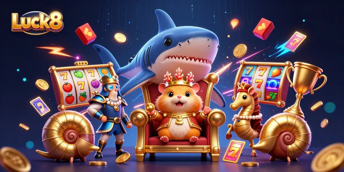 Spin and win big with Luck8's captivating slot game featuring vibrant elements and dynamic action.