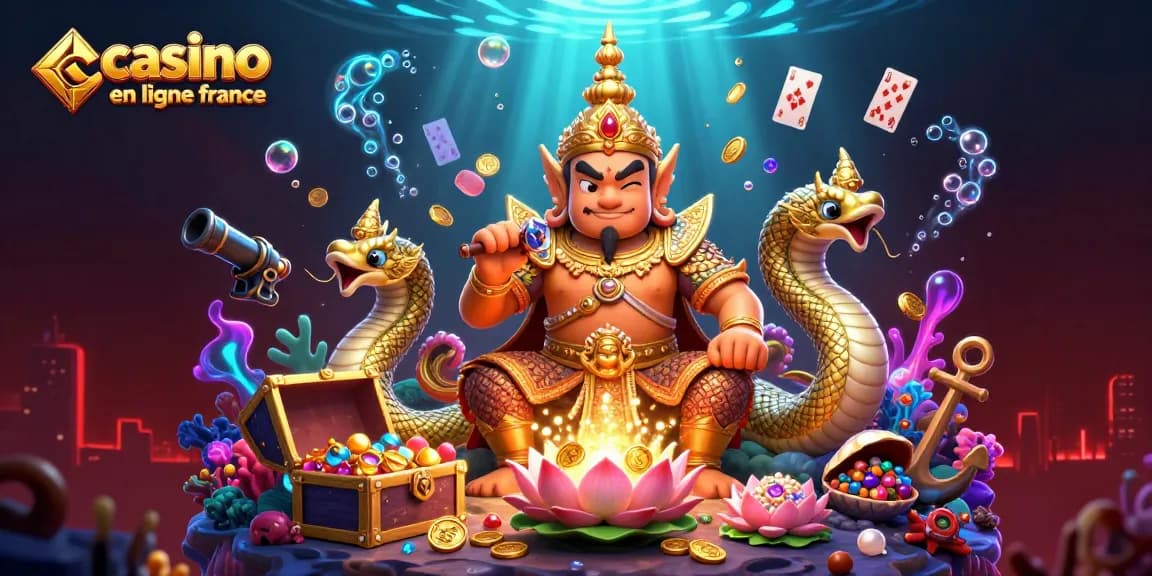 Découvrez le monde du casino en ligne France avec des gardiens et trésors sous-marins.