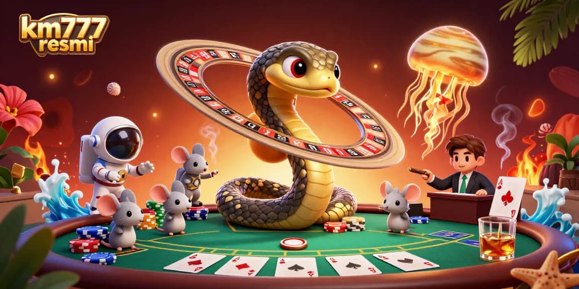 Engage with the vivid universe of km777 resmi, featuring astronaut mice betting on roulette rings!