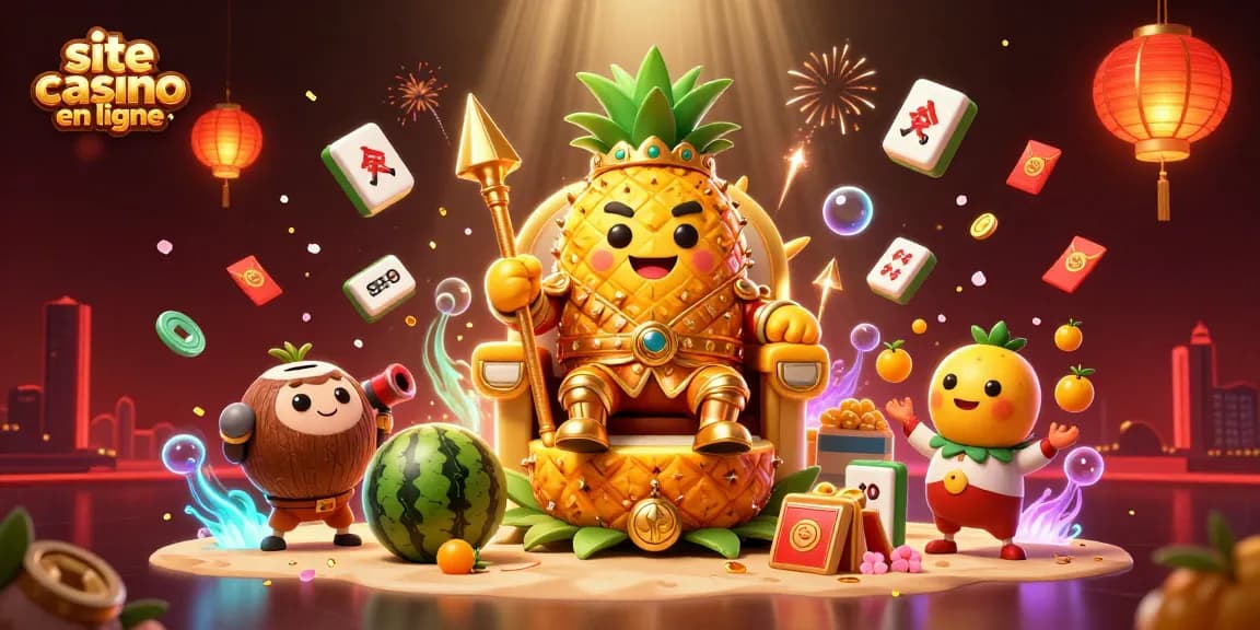 Jouez sur un site casino en ligne avec des personnages 3D dynamiques et un fond lumineux attrayant.