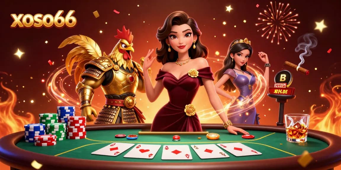 Engage in winning strategies with xoso66 showcasing a glamorous scene of gambling excitement.