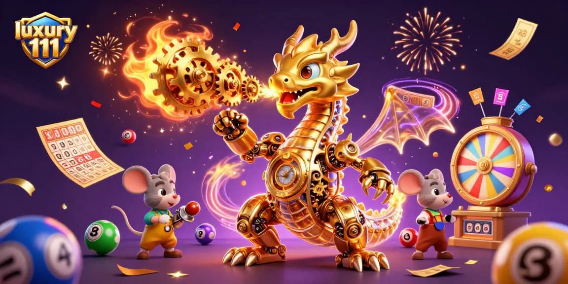 Experience luxury 111 with a vibrant 3D gaming scene filled with excitement and entertainment.