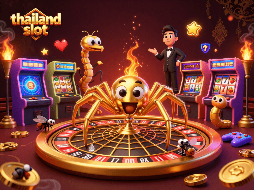 Experience thrilling gameplay with thailand slot's vibrant 3D casino scene packed with immersive details.