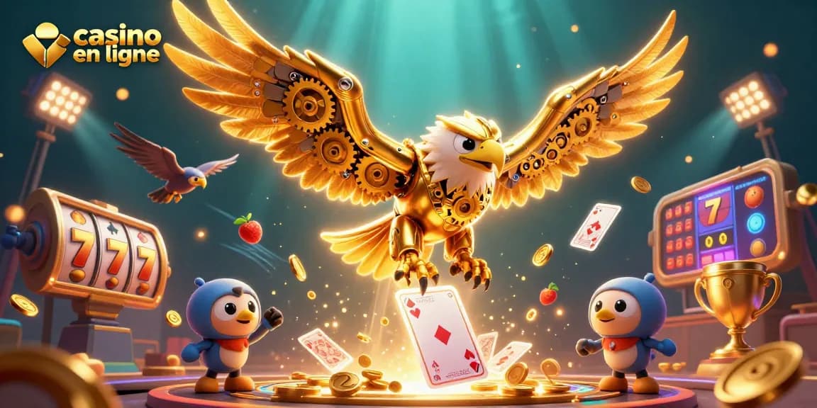 Jouez au casino en ligne avec des jeux de machines à sous captivants et des cartes holographiques.