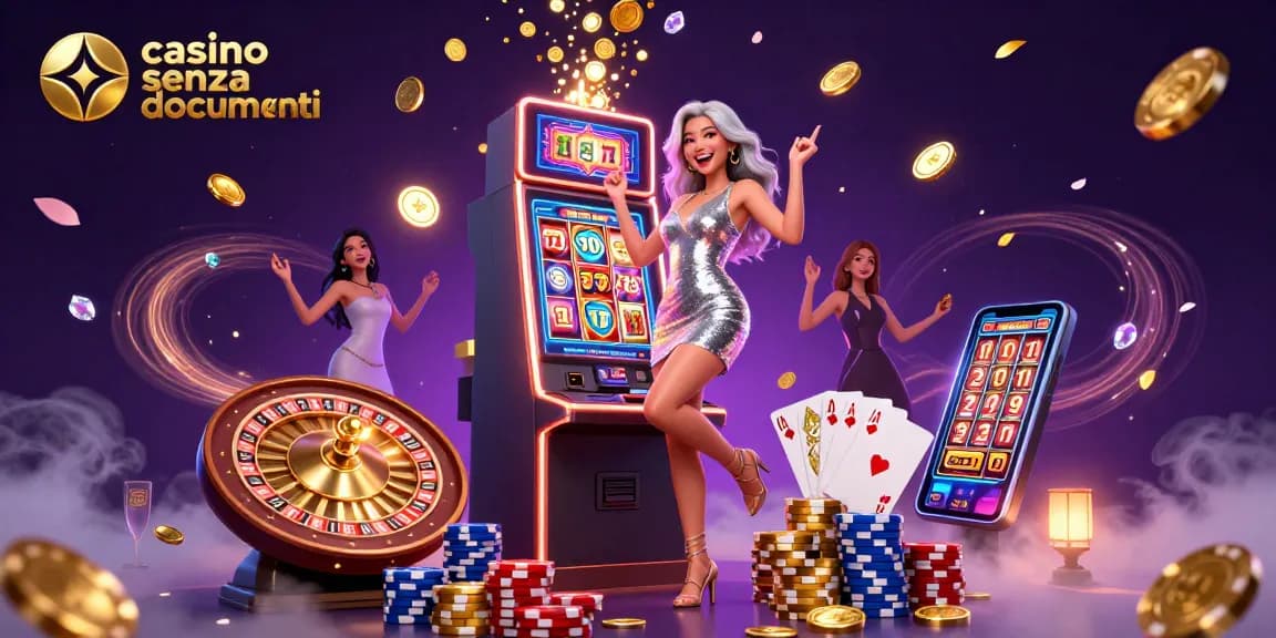 Gioca e vinci emozionanti jackpot nei casino senza documenti con slot machines entusiasmanti, colori vivaci e luci abbaglianti.