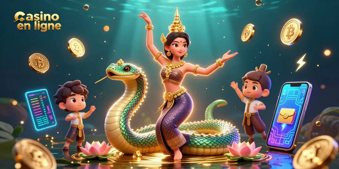 Engagez-vous avec des expériences passionnantes de casino en ligne mettant en scène des personnages asiatiques vibrants et des éléments de cryptomonnaie.