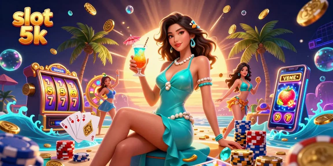Experience thrilling gameplay in a rich slot 5k casino scene with vibrant winning symbols.