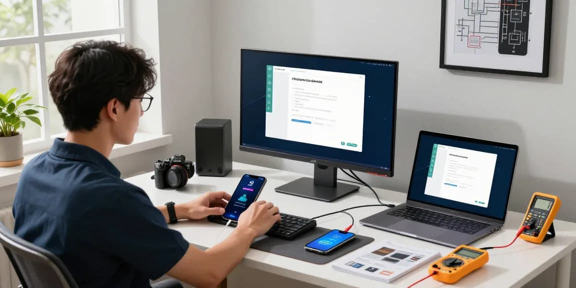 使用爱思助手官网进行iOS设备管理的技术人员在现代工作环境中的场景