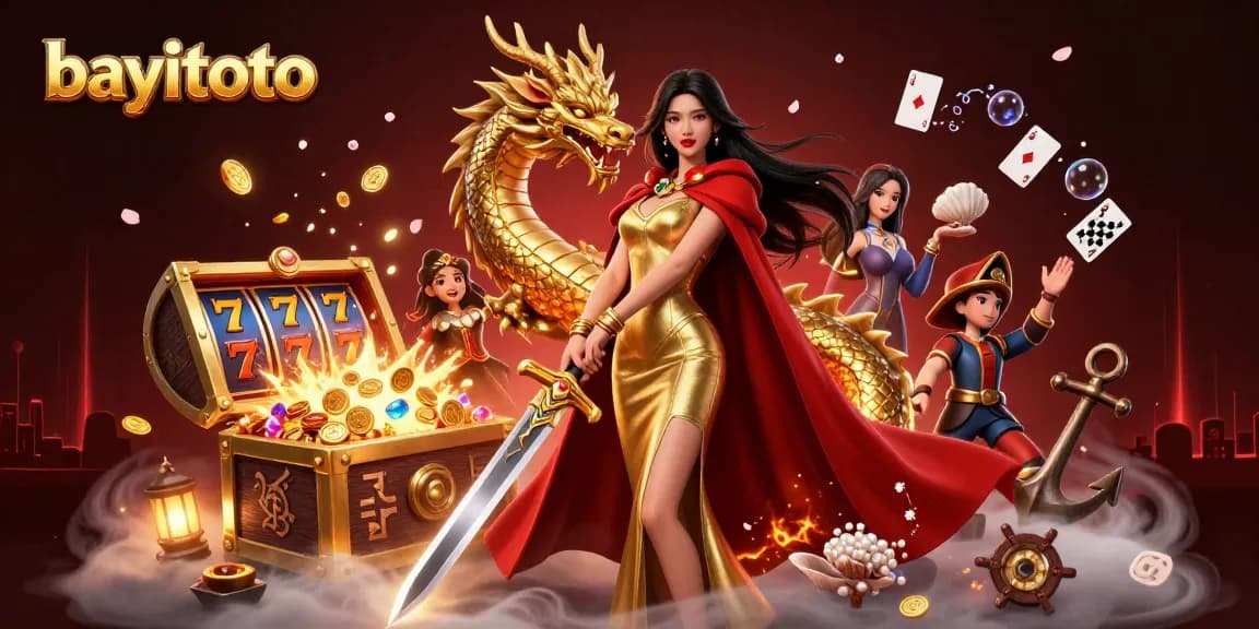 Experience the excitement of bayitoto lottery with vibrantly decorated gaming elements.