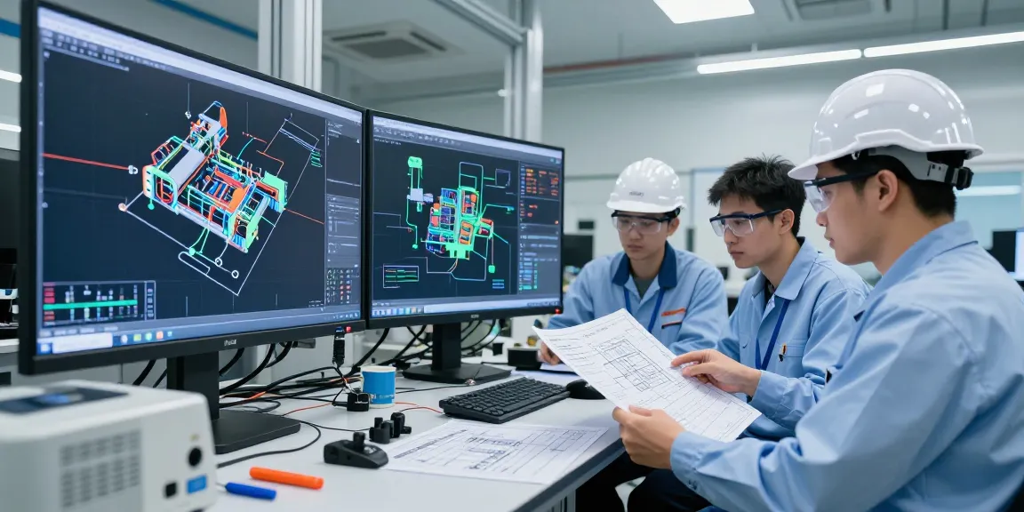 David Vepraskas Atlanta team of engineers collaborating on mechanical design in state-of-the-art facility
