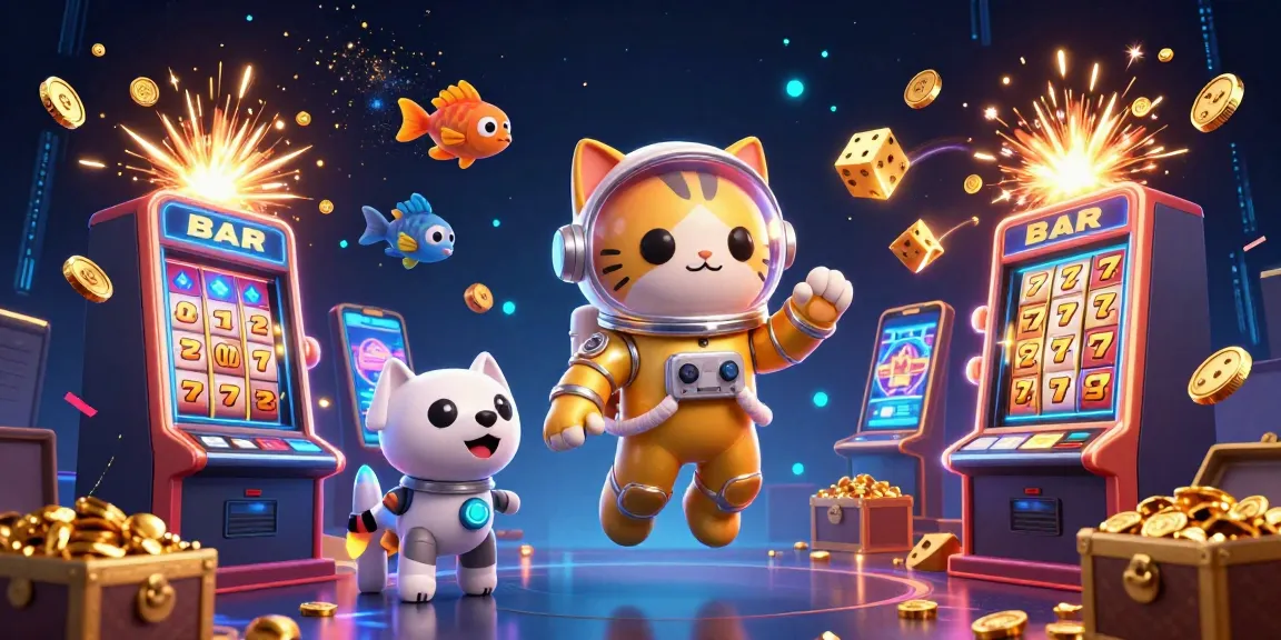 Experience big wins with JUDOLBET88 in this vibrant slot-themed casino scene bursting with action.