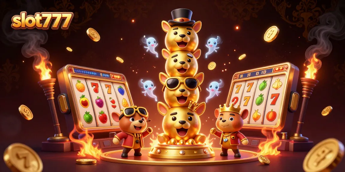 Experience slots action at slot777 with vibrant totem characters and jackpot elements.