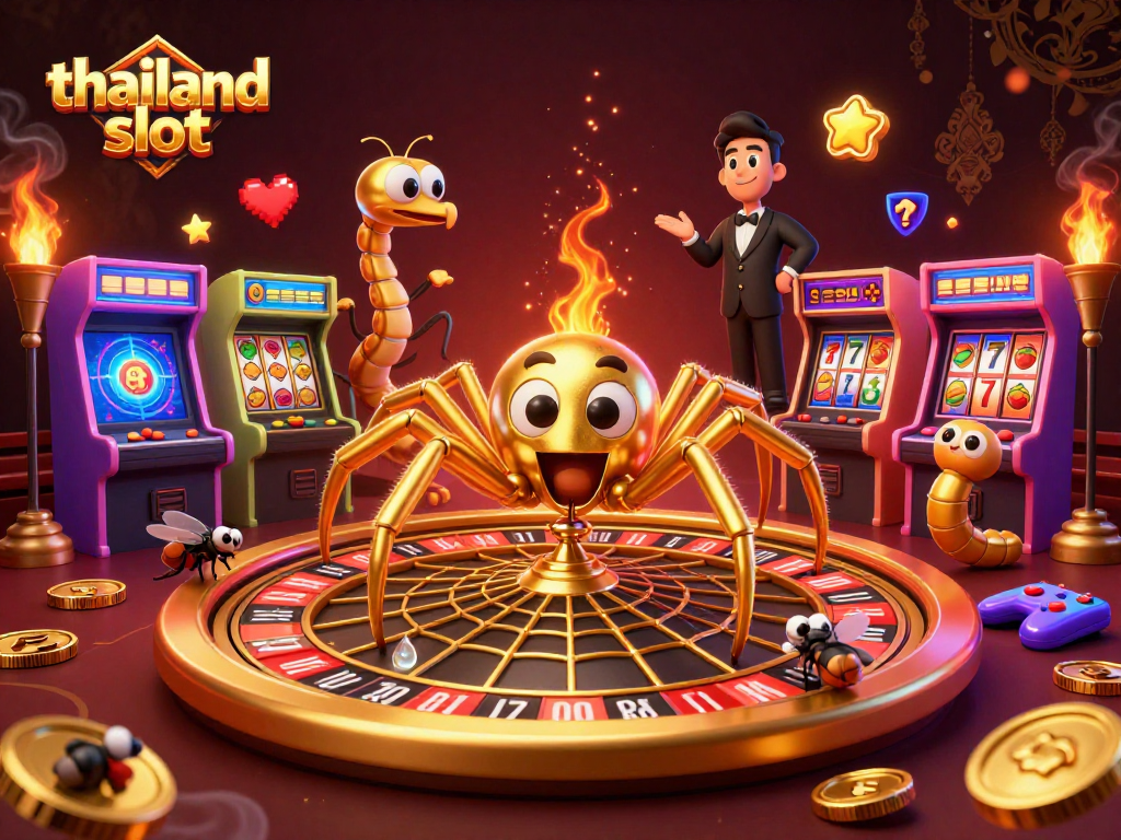 Experience thrilling gameplay with thailand slot's vibrant 3D casino scene packed with immersive details.