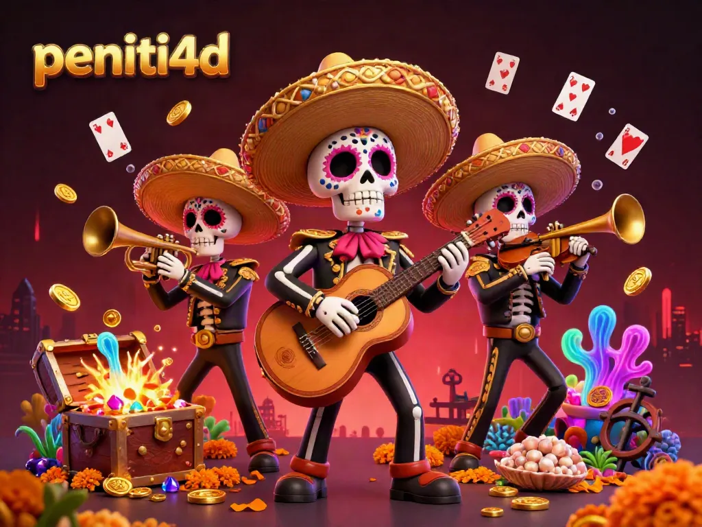 Nikmati permainan game slot dengan peniti4d bersama band mariachi yang meriah.