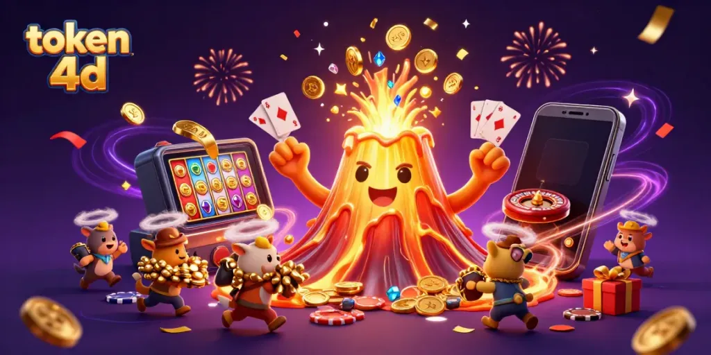 Slot gacor token 4d mengajak pemain mengejar harta karun dengan karakter gunung emas dan hewan petualang.