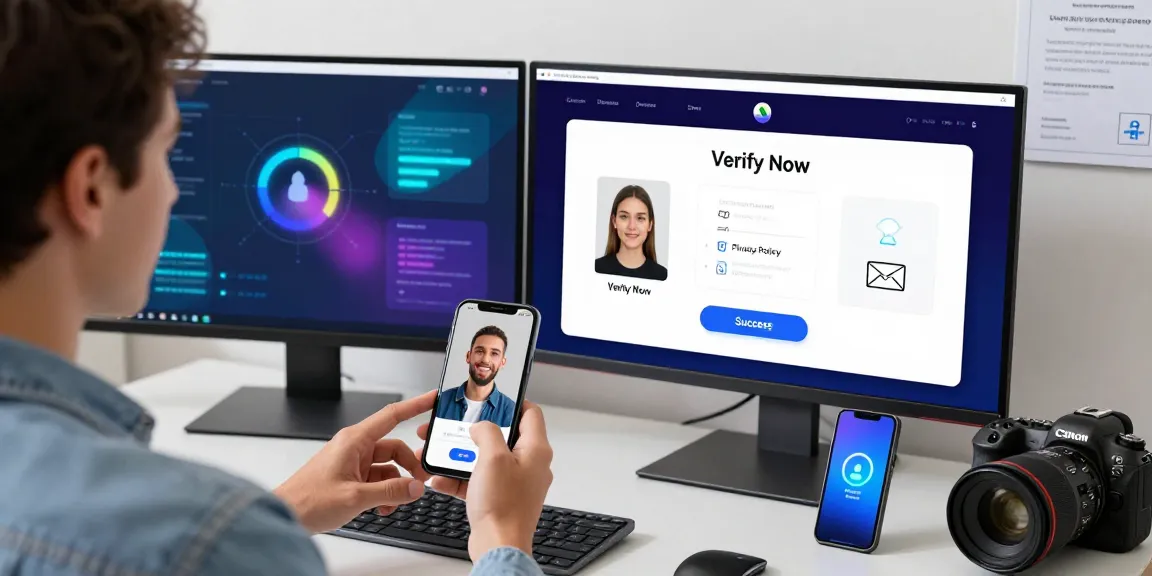 Age verification system interface demonstrating seamless user interaction with AI-powered age estimation technology.