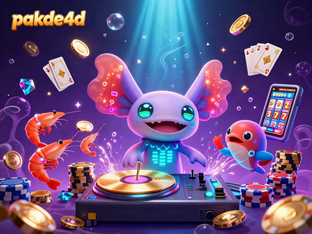 Spin and win big with pakde4d in a vibrant underwater casino scene featuring lively characters.