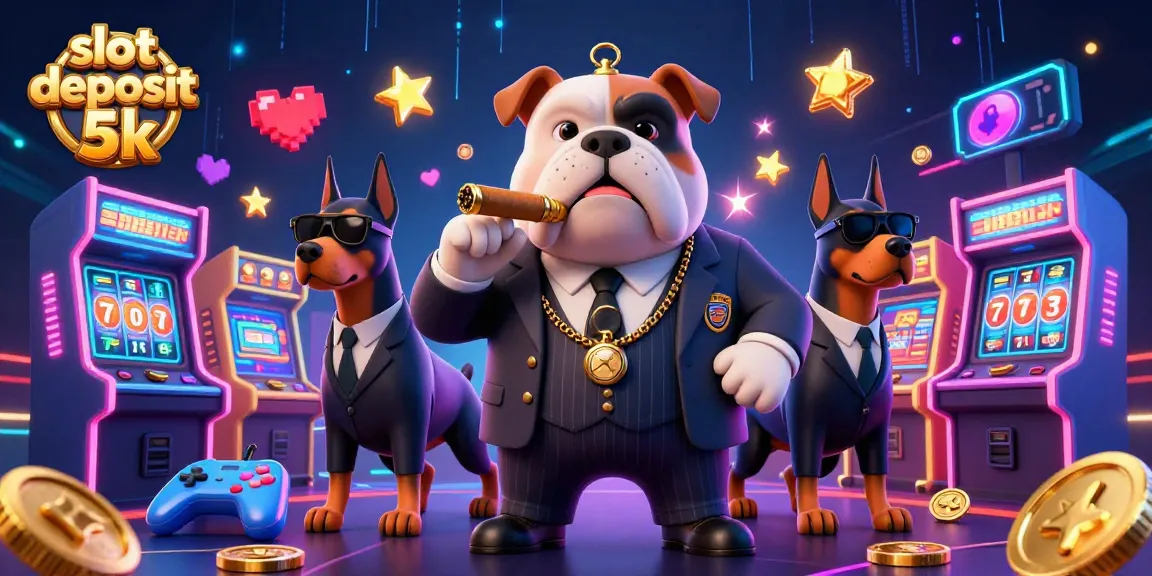 Spin reels and win big at slot deposit 5k, featuring 3D cartoon characters in a vibrant casino scene.