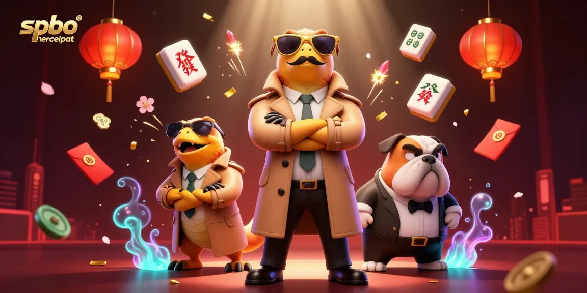 Experience the thrill of spbo tercepat with playful raptors at a vibrant casino scene.