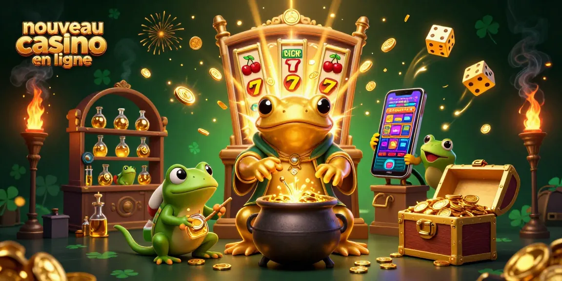 Découvrez le nouveau casino en ligne avec un alchimiste transformant des métaux en pièces d'or.