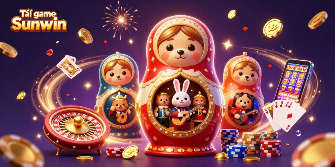 Experience fun gaming with Tải game Sunwin featuring immersive 3D casino characters and vibrant elements.