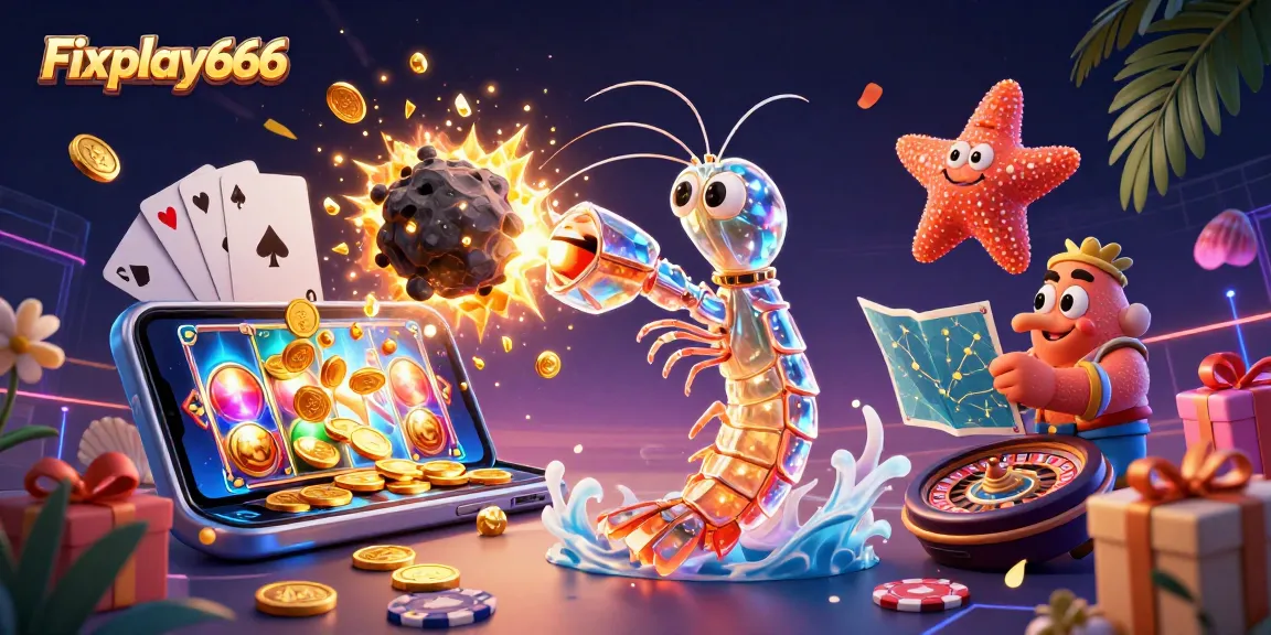Fixplay666 menampilkan slot game yang seru dan interaktif dengan grafis berwarna cerah.