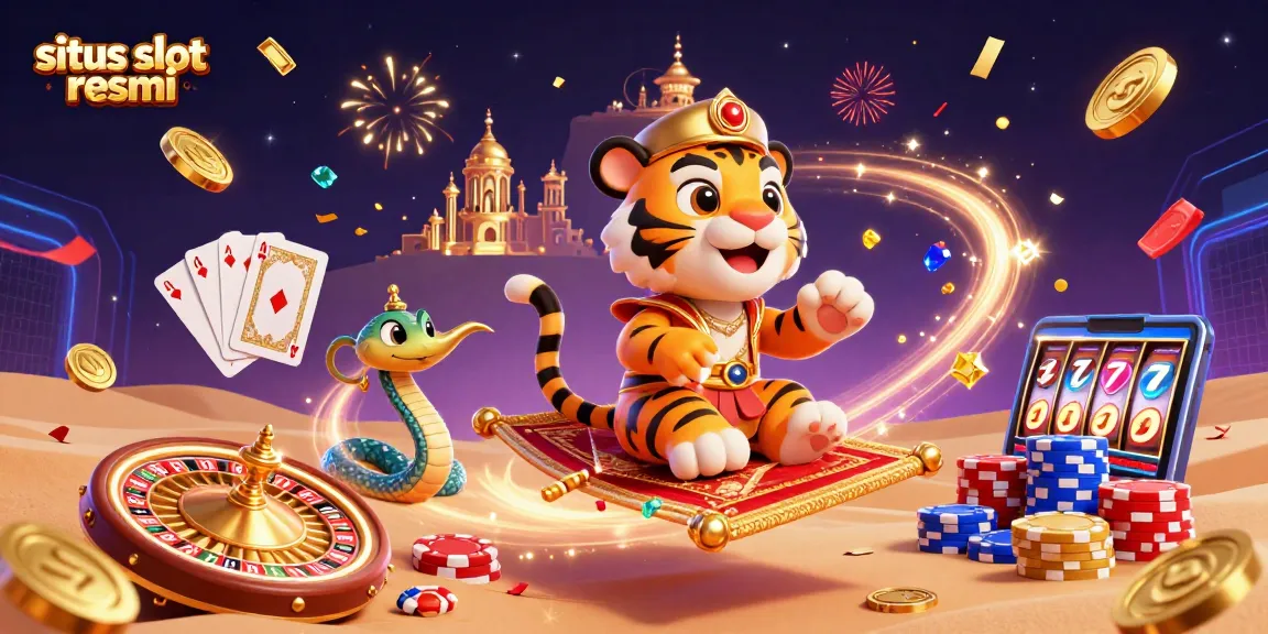 Experience the excitement of situs slot resmi with vibrant characters and rich casino elements.