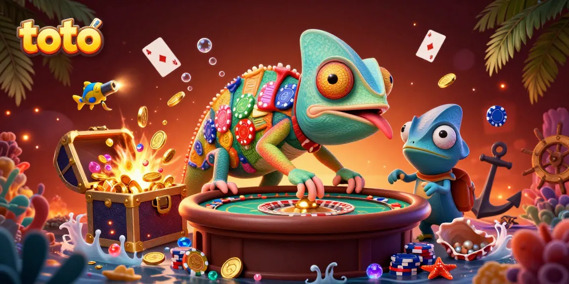Toto memberikan pengalaman bermain kasino yang luar biasa dengan karakter chameleon dan suasana yang menarik.