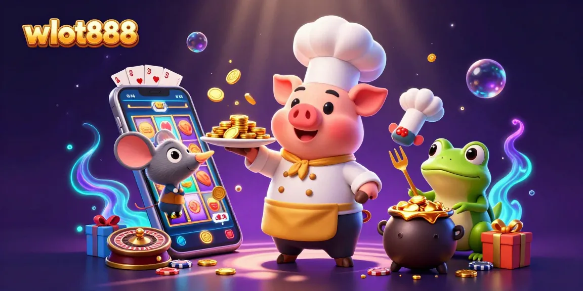 Menghasilkan angka togel dengan wslot888 sembari melihat koin emas oleh karakter kartun chef dan teman-temannya.