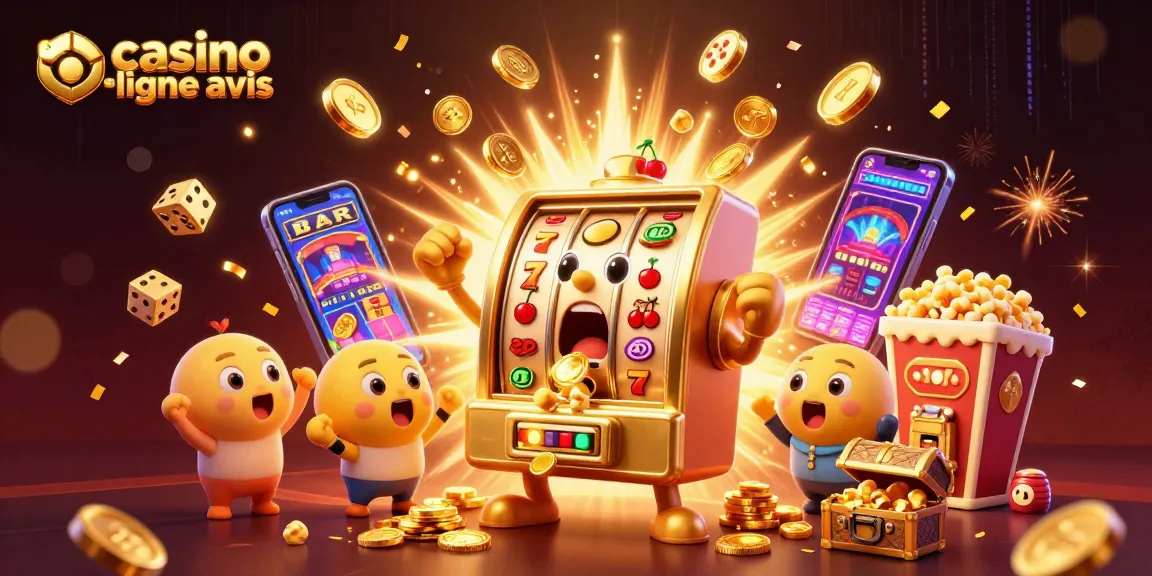 Avis sur les casinos en ligne : machines à sous dynamisant l'ambiance avec de l'or et des éclats.
