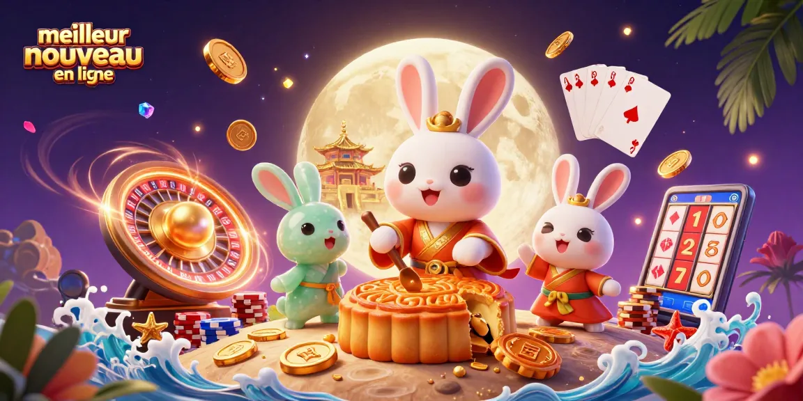 Jouez sur le meilleur nouveau casino en ligne avec cette illustration ludique d'une scène de casino dynamique.